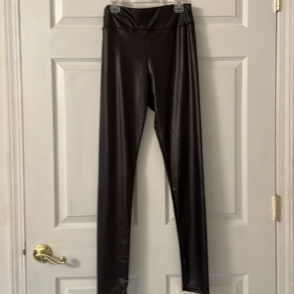 Faux Leather Black Leggings